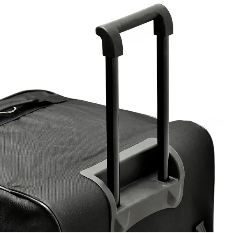 Grand sac de voyage à roulettes, robuste et étanche détail de la poignée