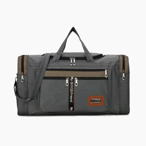 Grand sac de voyage sport, pratique et polyvalent gris