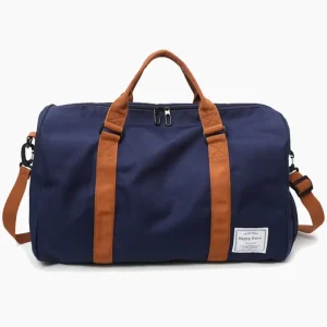 Grand sac de voyage tissu unisexe, polyvalent bleu