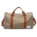 Grand sac de voyage tissu unisexe, polyvalent khaki Grand sac de voyage tissu unisexe, polyvalent khaki