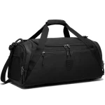 Sac de sport avec compartiment chaussures fitness ou aventure noir Sac de sport avec compartiment chaussures fitness ou aventure noir