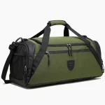 Sac de sport avec compartiment chaussures fitness ou aventure vert Sac de sport avec compartiment chaussures fitness ou aventure vert