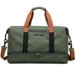 Sac de sport avec rangement chaussures étanche vert Sac de sport avec rangement chaussures étanche vert