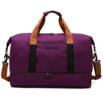 Sac de sport avec rangement chaussures étanche violet Sac de sport avec rangement chaussures étanche violet
