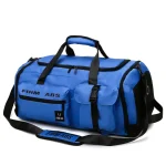 Sac de sport grande capacité unisexe idéal voyage bleu Sac de sport grande capacité unisexe idéal voyage bleu