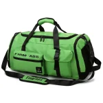 Sac de sport grande capacité unisexe idéal voyage vert Sac de sport grande capacité unisexe idéal voyage vert