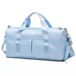 Sac de sport gym avec poches humides bleu Sac de sport gym avec poches humides bleu