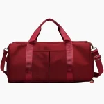 Sac de sport gym avec poches humides bordeaux Sac de sport gym avec poches humides bordeaux