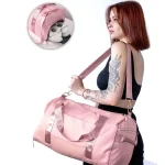 Sac de sport gym avec poches humides femme détail Sac de sport gym avec poches humides femme détail