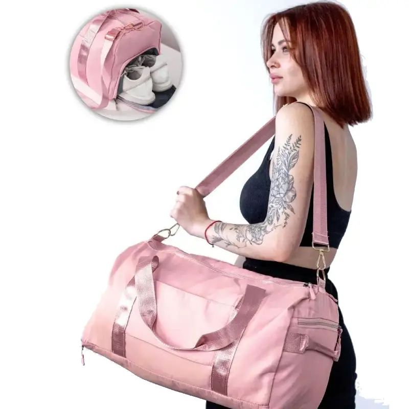 Sac de sport gym avec poches humides femme détail