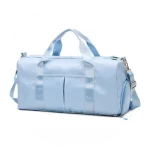 Sac de sport gym avec poches humides miniature bleu Sac de sport gym avec poches humides miniature bleu