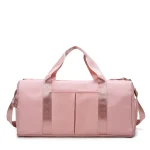 Sac de sport gym avec poches humides rose Sac de sport gym avec poches humides rose
