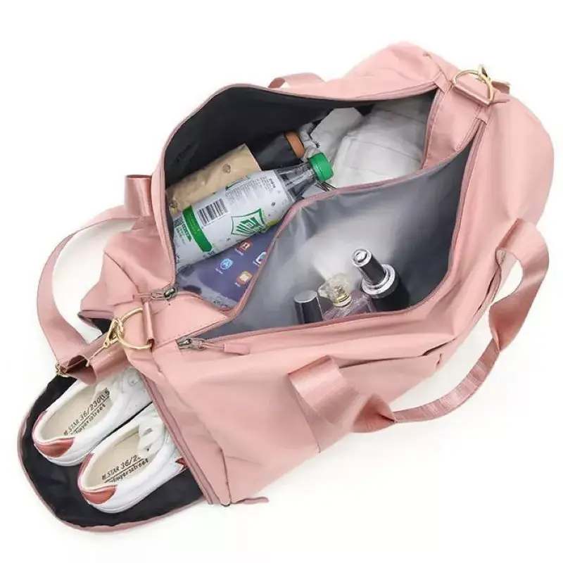 Sac de sport gym avec poches humides bandouliere femme