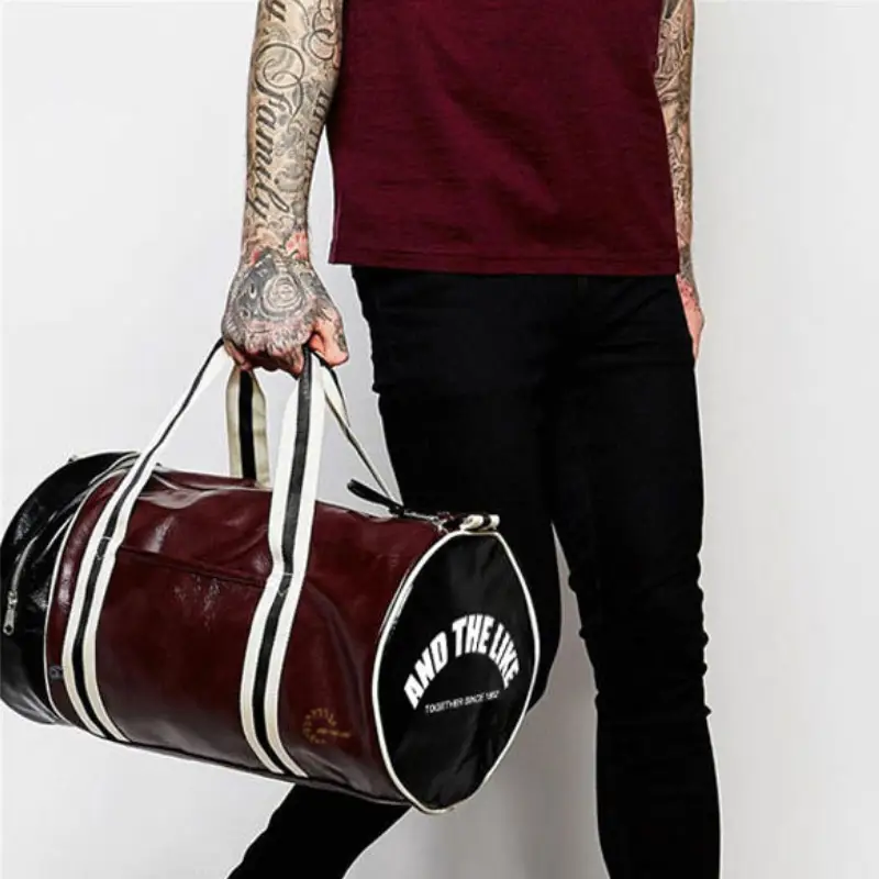 Sac de sport vintage imperméable fitness porté main