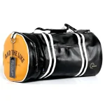 Sac de sport vintage imperméable pour fitness jaune