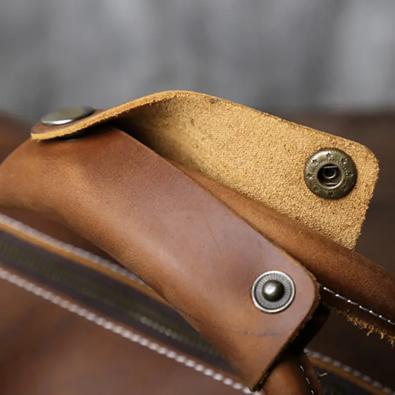 Sac de voyage cabine cuir homme vintage poignée