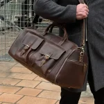 Sac de voyage cabine en cuir véritable bandoulière