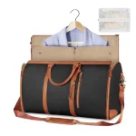 Sac de voyage cabine pliable transport vêtements noir Sac de voyage cabine pliable transport vêtements noir