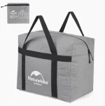 Sac de voyage pliable avec pochette couleur gris clair Sac de voyage pliable avec pochette couleur gris clair
