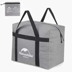 Sac de voyage pliable avec pochette couleur gris clair