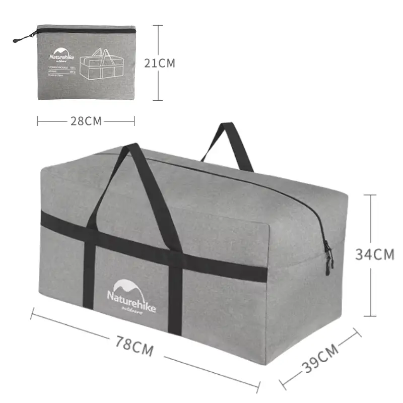 Sac de voyage pliable de grande capacité léger dimensions