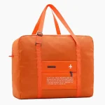Sac de voyage pliable en nylon étanche orange Sac de voyage pliable en nylon étanche orange