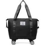 Sac de voyage pliable extensible noir Sac de voyage pliable extensible noir
