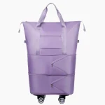 Sac de voyage pliable extensible violet Sac de voyage pliable extensible violet
