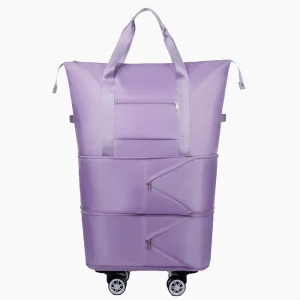 Sac de voyage pliable extensible violet