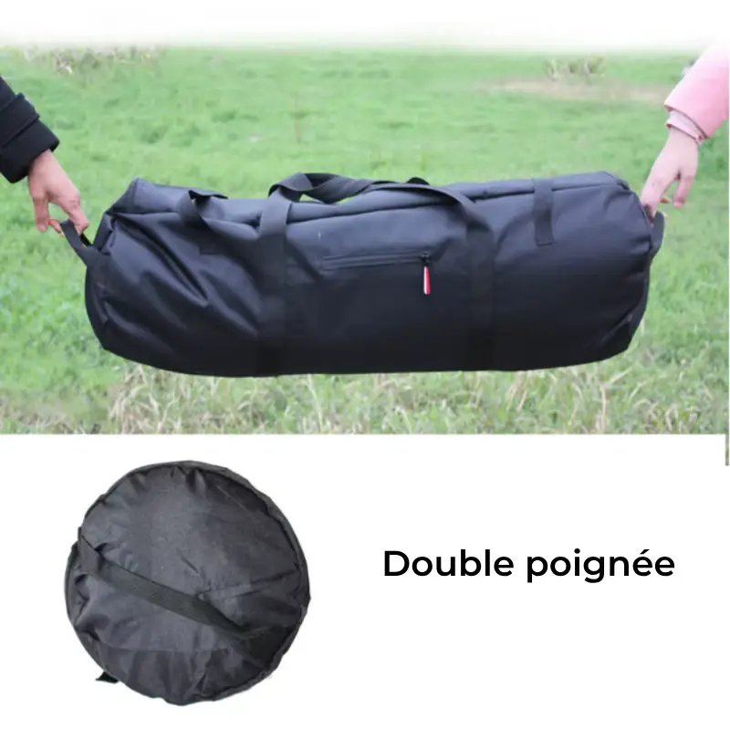 Sac de voyage pliable grande capacité pour camping poignée