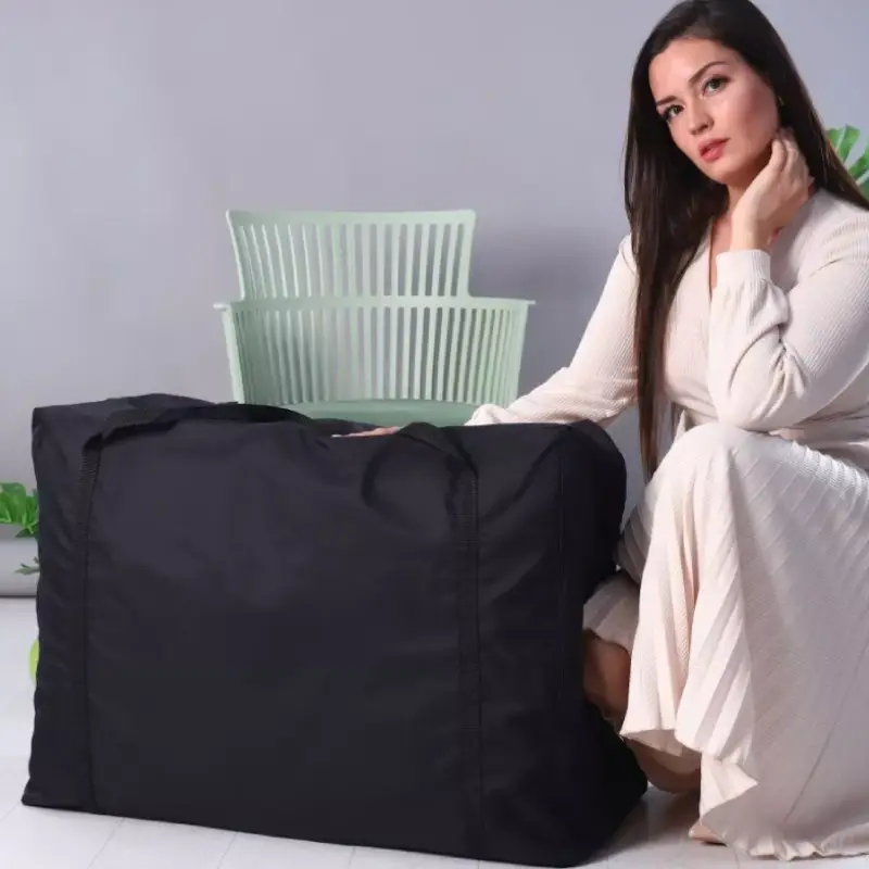 Sac de voyage pliable multifonction noir avec femme