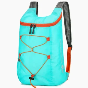 Sac de voyage pliable ultra léger résistant à l'eau bleu