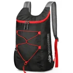 Sac de voyage pliable ultra léger résistant à l'eau noir Sac de voyage pliable ultra léger résistant à l'eau noir