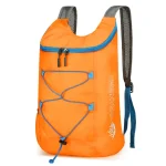 Sac de voyage pliable ultra léger résistant à l'eau orange Sac de voyage pliable ultra léger résistant à l'eau orange