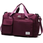 Sac de voyage pour femme avec compartiment chaussures bordeaux Sac de voyage pour femme avec compartiment chaussures bordeaux