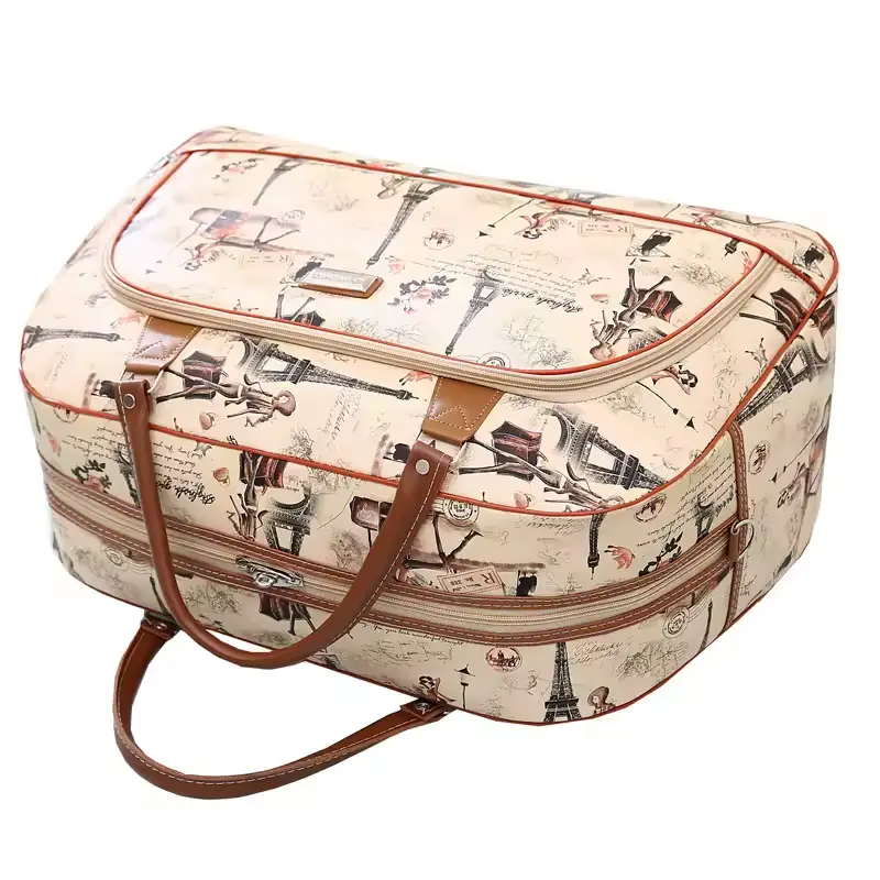 Sac de voyage pour femme dessin de paris interieur
