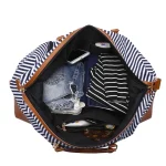 Sac de voyage pour femme en toile grand modèle interieur