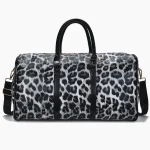 Sac de voyage pour femme léopard noir et blanc Sac de voyage pour femme léopard noir et blanc