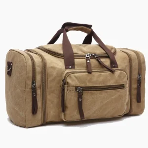 Sac de voyage pour homme cabine en toile Kaki