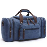 Sac de voyage pour homme cabine en toile bleu Sac de voyage pour homme cabine en toile bleu
