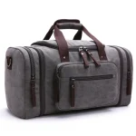 Sac de voyage pour homme cabine en toile gris Sac de voyage pour homme cabine en toile gris