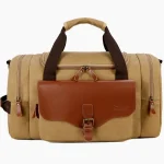 Sac de voyage pour homme en toile multifonctionnel Kaki Sac de voyage pour homme en toile multifonctionnel Kaki
