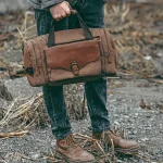 Sac de voyage pour homme en toile multifonctionnel porté Sac de voyage pour homme en toile multifonctionnel porté