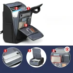 Bagage cabine sac à dos imperméable avec roulettes détails