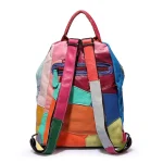 Petit sac à dos cuir femme multicolore original verso Petit sac à dos cuir femme multicolore original verso