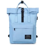 Petit sac à dos femme multifonctionnel avec chargeur USB bleu Petit sac à dos femme multifonctionnel avec chargeur USB bleu