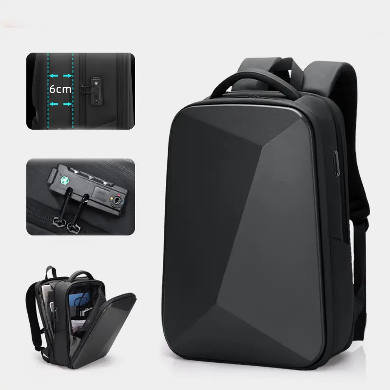 Petit sac à dos imperméable et anti-vol charge USB extensible