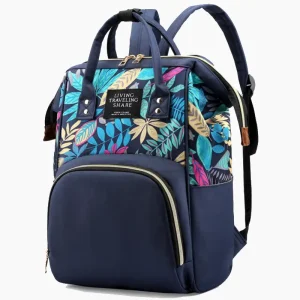Petit sac à dos nylon femme fashion partique bleu