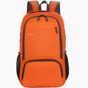 Petit sac à dos ultra léger pliable pour randonnée orange