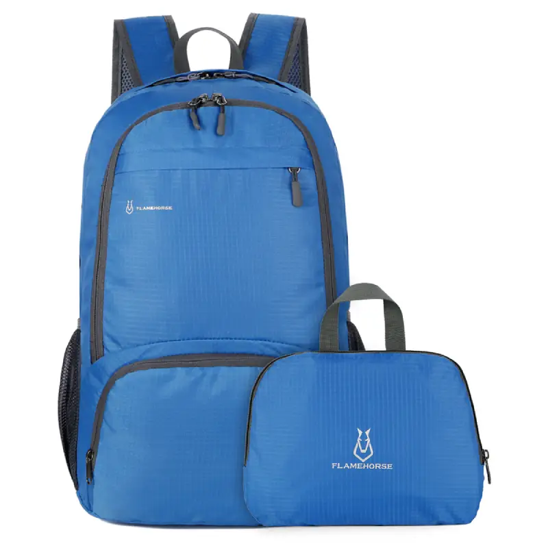 Petit sac à dos ultra léger pliable pour randonnée plié